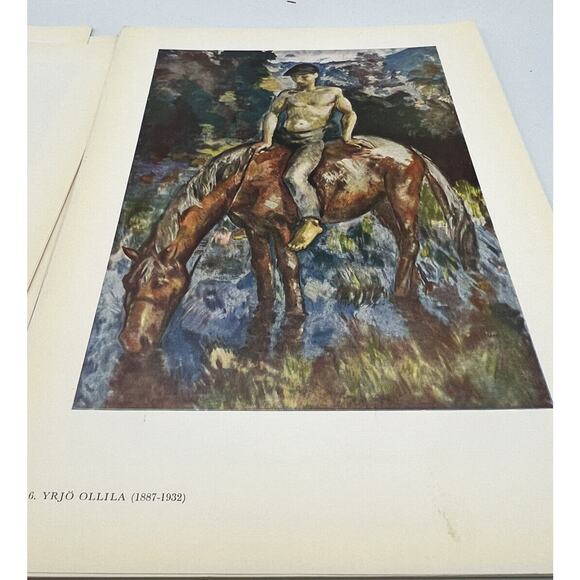 Magazine Nordisk Malerkunst 40 Reproductions Famous Artists Folio 1950 Denmark - Picture 7 of 9